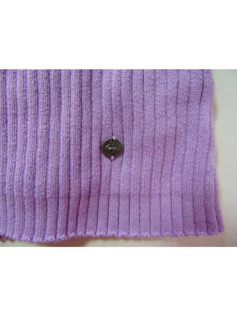 Cracked Wheat Women's Purple Ribbed V Neck Sweater XXL Cotton Golf Pickleball - Picture 9 of 14